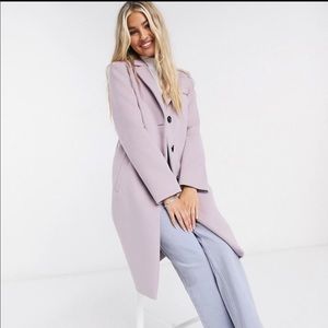 Gianni Feraud Lilac Single Breast Overcoat